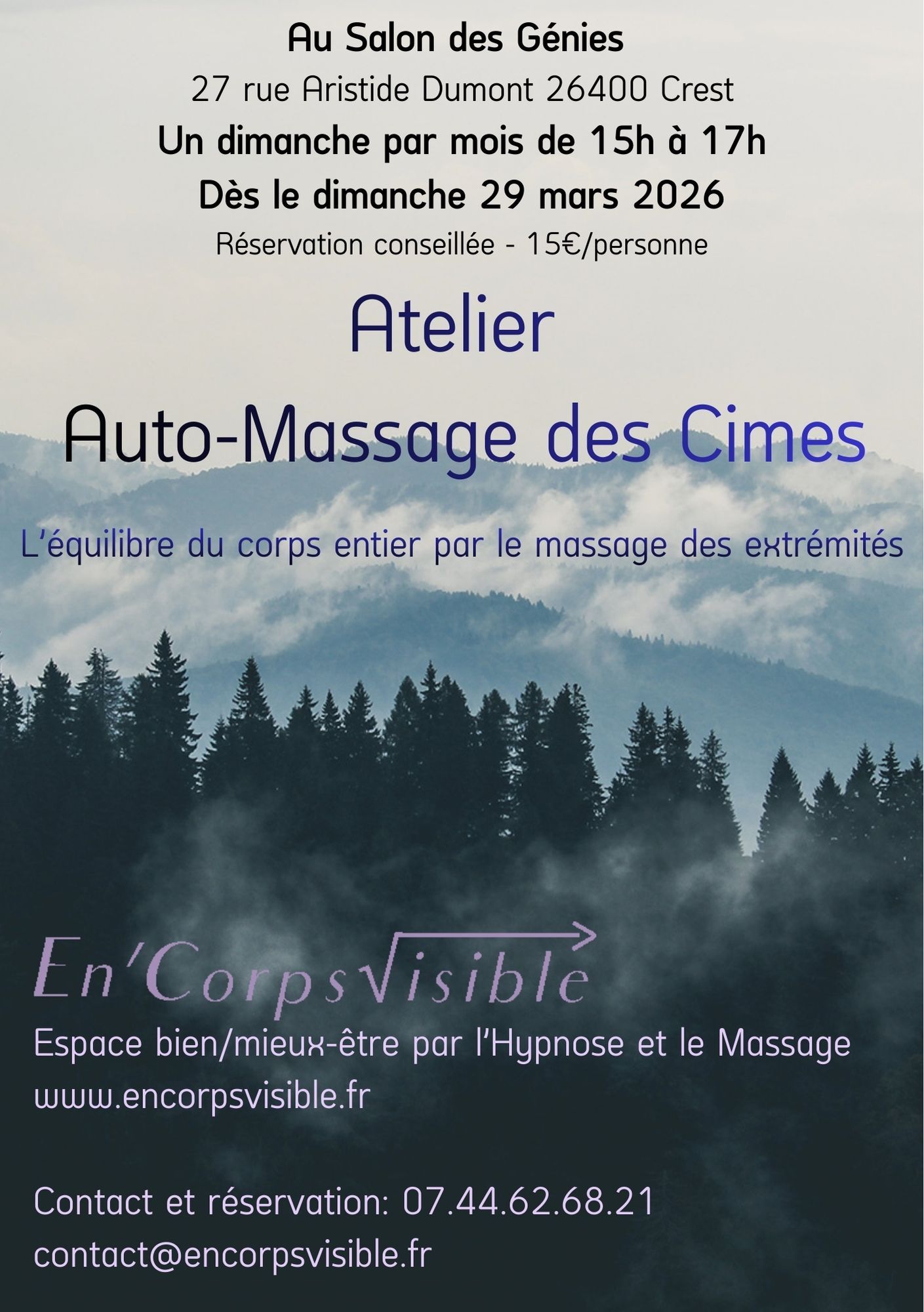 Atelier auto-massage des Cimes Crest